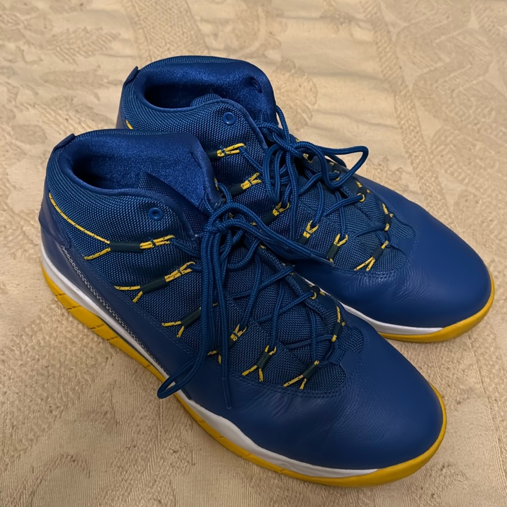 Men Sz 11 Nike Prime Flight Jordan Golden State Warriors